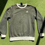 Adidas Olive Green Crewneck Photo 0