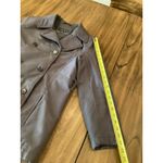 Gallery  double breasted nylon jacket grey coat size small petite Photo 5