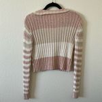 NEW SADIE & SAGE sunny afternoon striped sweater in coral pink Size L Photo 6