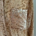Nasty Gal Light Caramel Burnt out Faux Velvet Tunic szS/M Photo 2