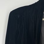 Alex Evenings Women's Vintage Black Long Sleeve Velvet Open Swing Jacket Size S Photo 4