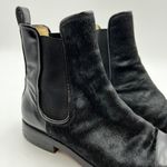 Clarks  x Orla Kiely Ponyhair Chelsea Boots Black Leather Booties Photo 1