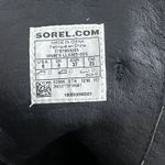 Sorel  After Hours Wedge Moto Bootie Gray Suede Black Straps Sz 6 Gorpcore Chic Photo 3