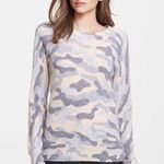 Equipment Femme Sloan Lace Camo Print Sweater Medium Wool & Cashmere Lightweight Photo 7