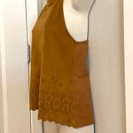ZARA NWOT faux suede  Trafaluc halter top. Sz S Photo 1