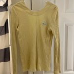 COS  Light Yellow Ribbed Sweater Back Buttons size small NWT Photo 1