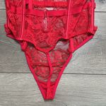 Victoria's Secret Victoria’s Secret Bombshell Red Lace Teddy Bodysuit (Flaw) Size Large Photo 10