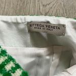 Bottega Veneta  Wool Linen Blend Green Plaid Pattern Skirt Sz 38 Woman Photo 1