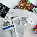 Salt + Cove Penny Lane Smocked Bandeau Bikini Top Floral Black Colorful XL Photo 4