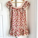 RIXO Laney Floral Mini Babydoll Dress Red Size 10 Photo 6