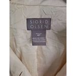 Sigrid Olsen  Linen Lined Jacket with Embroidered Design‎ Size 6P Photo 3