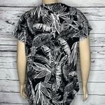 Christian Siriano New York NWT 1X Black & White Pineapple Print Knit Top Shirt Photo 3