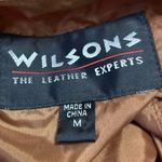 wilson's leather Wilsons Tan Brown 100% Leather Sleeveless Cowgirl Button Up Vest Jacket Size M Photo 2