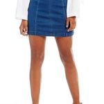 Free People denim stretchy mini skirt Photo 0