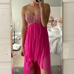 David's Bridal Pink Homecoming / Formal Dress Photo 2