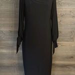 Boohoo EUC off the shoulder arm cut out boo-hoo little black dress Photo 0