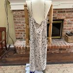 A New Day Spotted  midi dress with a lace neckline and slit / XL / EUC Photo 1