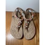 BellaMarie Shoes Womens Size 8 Jewel Beaded Sandals Floral Boho Braided Comfort Photo 7