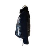 Marc New York NWT  Performance FAUX SHERPA MIXED MEDIA PUFFER Jacket Black Photo 9