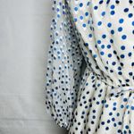 Lovers + Friends  World Traveler Dress Size S Blue Polka Dot Speckled Ocean Photo 5