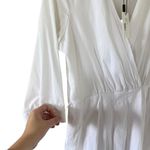 Milly  NEW Pleated Wrap Dress in White NO BELT Photo 4