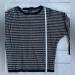 Cyrus  Black and White Patterned Monochromatic Knit Women’s Dolman Sweater M Photo 5