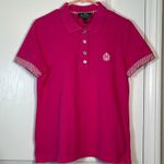 Ralph Lauren Vintage Y2K L-RL Lauren Active Golf Tennis Polo Collared Pink Shirt Size LP EUC Photo 1