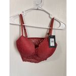 Frederick's of Hollywood Women Lace Bralette Size Finley Padded Wireless Bra NWT Photo 1