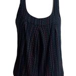 Sparkle & Fade scoop neck racerback color stripe tank top black orange green Photo 0