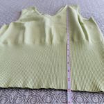 Talbots  Vintage Spring Lime Green V Neck Sleeveless Knit Top Size M Photo 6