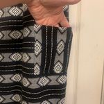 Aztec Print Tunic Black & White Embroidered Midi Dress. 2797 Size XL Photo 2