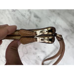 Coach Double Zip Wallet Wristlet Pebbled Leather Redwood Brown Photo 2