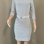 Ralph Lauren  Women Bodycon Dress XS Blue Stripe Belt Popover retail $109 NWT #59 Photo 0
