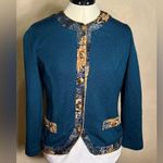 Jeffrey & Dara Petite by Linda Hutley Women’s VTG 3/4 Sleeve sweater,USA|Size:10 Blue Photo 0