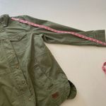 L.L.Bean Utility Jacket Women’s XL – Green Field Coat Snap Button Zip Photo 12