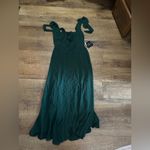 Lulus  Summer Invite Emerald Green Tie-Strap Tiered Midi
Dress Photo 4