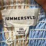 Summersalt  Womens Dress 2XL Organic Cotton Bow Stripe Midi Smock Summer Fair Photo 9