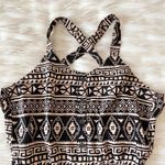 Forever 21 Black Tan Tribal Strappy Back Tumbler Girl Playsuit Sz S Photo 56