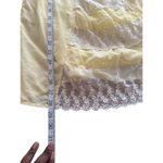Vintage Baby Doll Dress Yellow Lace Trim Spaghetti Strap Coquette Romantic READ Size undefined Photo 9