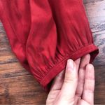 EVER • Whitmore Dress silk charmeuse wrap pleated Rubia red mini cocktail draped Size M Photo 8