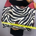 Dooney & Bourke Vintage DOONEY BOURKE Black & White Leather Zebra Stripe Shoulder Bag Photo 11