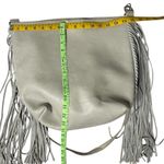 URBAN ORIGINALS Vegan Leather Bag Tote Fringe Light Taupe Adjustable Strap Photo 3