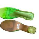 Cape Robbin NEW  ANJELIC HEELED SANDAL - GREEN CLEAR HEEL Photo 9