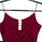 Bebe  XL‎ Spaghetti Strap Beautiful Red Bodycon Bandage Dress NWT Photo 5