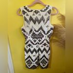EXPRESS Cream and Brown Sequin Dress Photo 3
