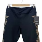 NWT R8 Activewear Compression Legging Kaleidoscope Capri Black Copper Size Large Photo 2