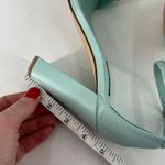 Nine West NWOT Womens Mindful Chain Square Toe Heeled Sandals Mint Green Size 8 Photo 10