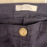 Versace Collection Stretch leggings with Medusa Zipper Blue Size 6 Photo 9