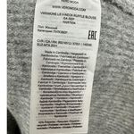 VERO MODA Sweater Women Small NWT Light Grey Melange Simone Long Sleeve Ruffle Photo 6