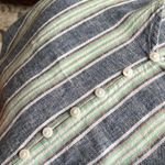 For Cynthia Linen Cotton Set Cynthia Bell Sleeve Top Elastic Back Pants Photo 15